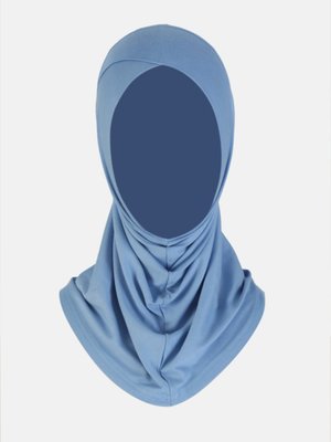 Bebe Mavisi Çapraz Çocuk Türbanı