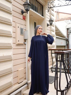 Tesettür Robalı Oversize Salaş Elbise Tesettür Robalı Oversize Salaş Elbise