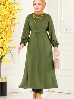 Haki Kemerli Viskon Takım