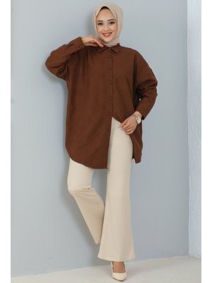 Taş Rengi İspanyol Paça Kumaş Pantolon