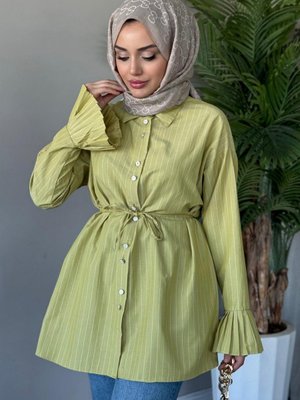 Julya Gömlek Yağyeşili