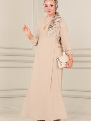 Taş Yandan Bağlamalı Aerobin Elbise