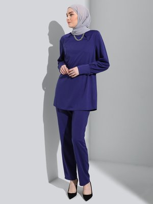 Lacivert Tunik & Pantolon İkili Takım
