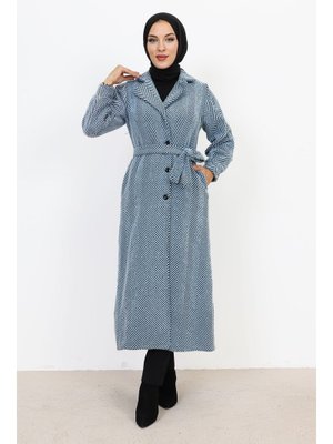 Bebe Mavisi Kruvaze Yaka Düğmeli Kap