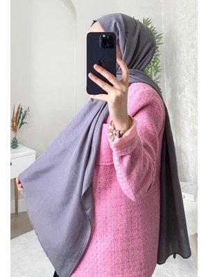 Gri Pamuk Kraş Şal