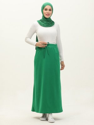 Yeşil Cepli Spor Etek