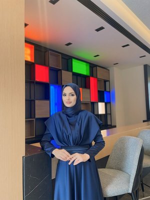 Ressa Abiye Elbise Lacivert