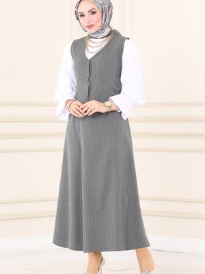 Antrasit Yelekli Takım