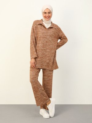 Camel Polo Yaka İkili Takım