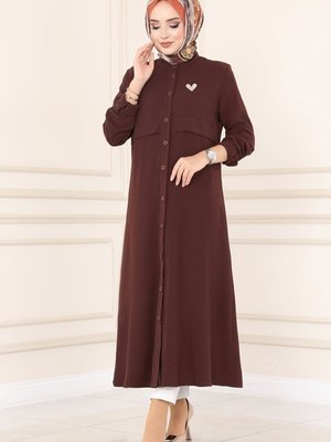 Kahve Pat Detaylı Mevsimlik Kap Kahve Pat Detaylı Mevsimlik Kap