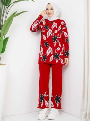 Balon Kol Triko İkili Takım