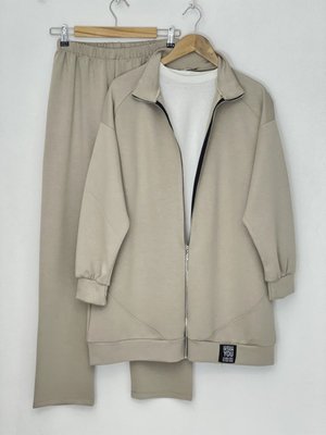 Boydan Fermuarlı İkili Takım