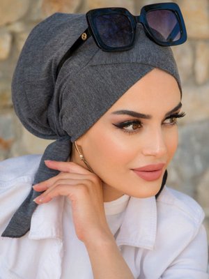 Antrasit Hazır Türban