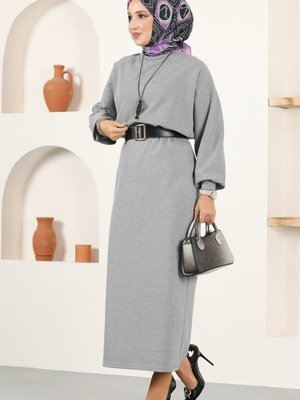 Gri Kolyeli İkili Kışlık Takım Gri Kolyeli İkili Kışlık Takım