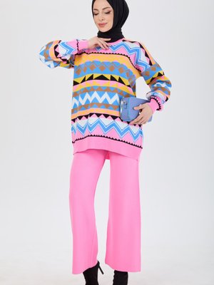 Pembe Triko Tunik Pantolon