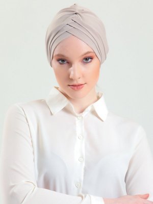 Sütlü Kahve Bantlı Bone