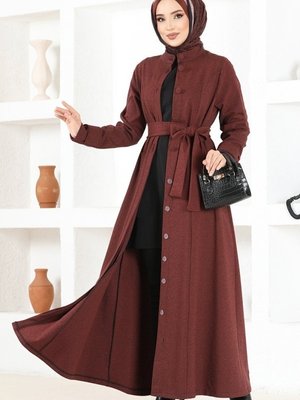 Tarçın Kemerli Kışlık Ferace Tarçın Kemerli Kışlık Ferace