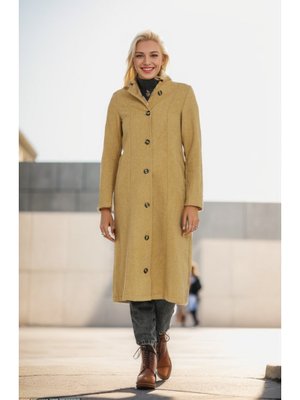 Hermes Kaşe Düğmeli Kaban Bej Hermes Kaşe Düğmeli Kaban Bej