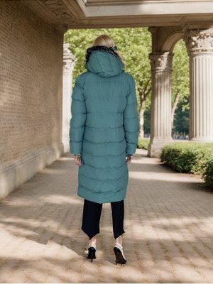 Yeşil Kapuşonlu Şişme Mont Yeşil Kapuşonlu Şişme Mont