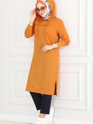 Hardal Pat Detaylı Spor Tunik Hardal Pat Detaylı Spor Tunik