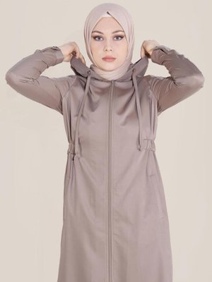 Kahve (toprak) File Detaylı Giy Çık