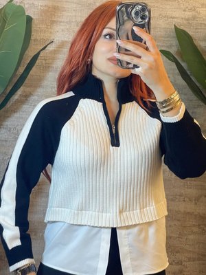 Fermuarlı Sweatshirt Fermuarlı Sweatshirt