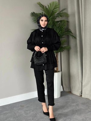 Mia Pantolon Takım Siyah