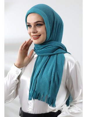 Turkuaz Hazır Pratik Fitilli Pamuklu Şal Turkuaz Hazır Pratik Fitilli Pamuklu Şal