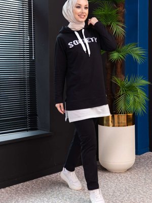 Tunik + Pantolon Siyah