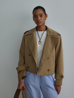 Camel Petit Bomber Kısa Trençkot