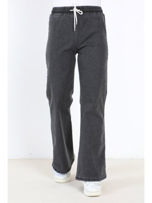 Antrasit İspanyol Paça Kot Pantolon Antrasit İspanyol Paça Kot Pantolon