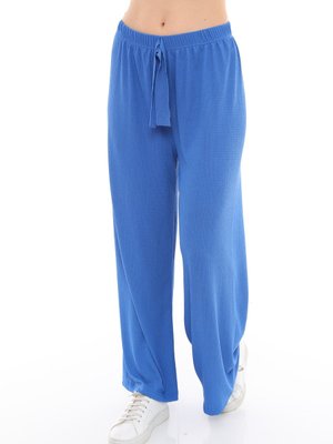 Beli Lastikli Bol Paça Pantolon