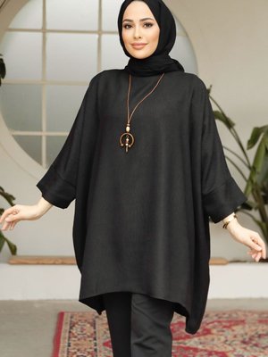 Yarasa Kol Siyah Tunik Yarasa Kol Siyah Tunik