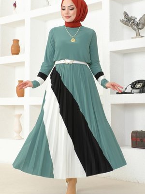 Mint Piliseli Etekli Sandy Takım Mint Piliseli Etekli Sandy Takım