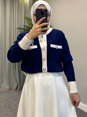 Bomber Hırka Lacivert