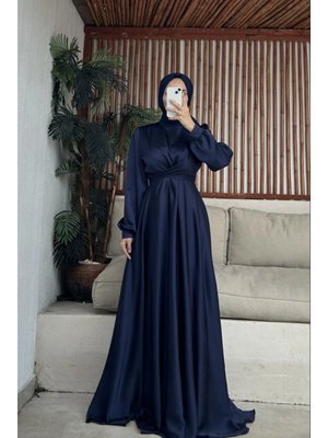 Çapraz Kuşaklı Abiye Elbise