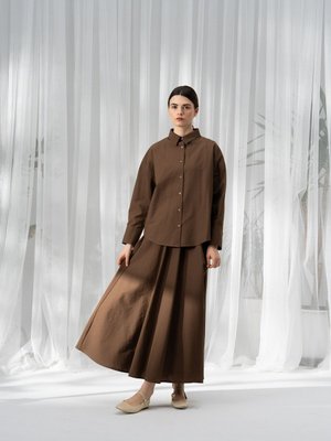 Loft Pamuklu Takım Kahverengi