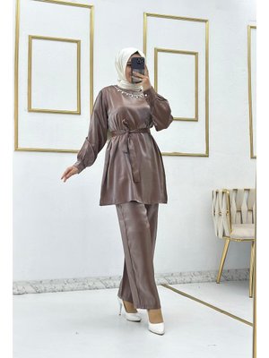 Kolyeli Trend Saten Takım Kolyeli Trend Saten Takım