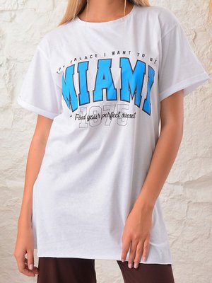 Oversize Yırmajlı Baskılı Tunik Oversize Yırmajlı Baskılı Tunik