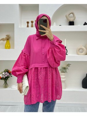 Dantel Detaylı Gömlek