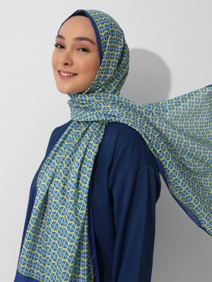 Vintage Özel Tasarım Pamuksu Şal Cok Renkli