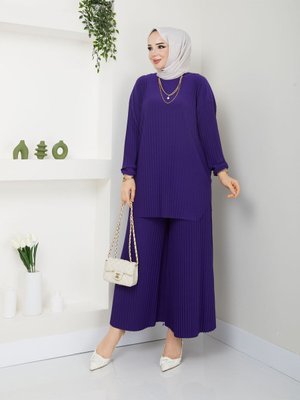 Yeni Sezon Çok Rahat Şık Etek Görünümlü Pantolon Tunik Ela Takım ??