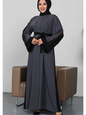 Nakışlı Cupra Kumaş Abaya Nakışlı Cupra Kumaş Abaya