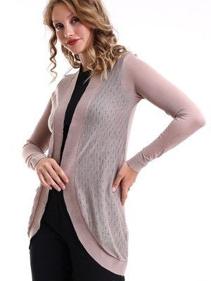 Vizon Uzun Kol Oval Etek Sim Detaylı Örme Jakarlı Penye Hırka & Kaftan & Hicab & Tesettür Hırka Vizon Uzun Kol Oval Etek Sim Detaylı Örme Jakarlı Penye Hırka & Kaftan & Hicab & Tesettür Hırka