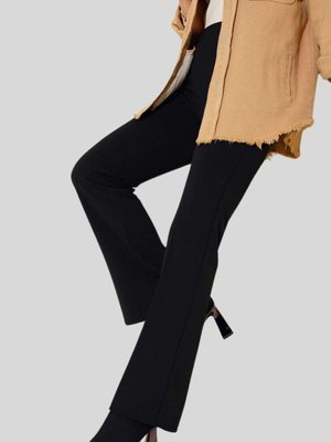 Siyah İspanyol Paça Pantolon