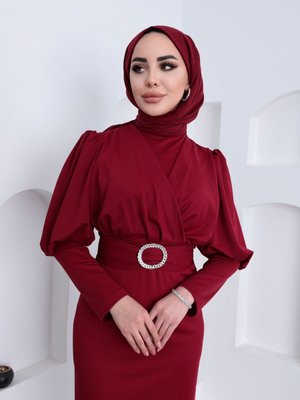 Çapraz Sukuba Tesettür Elbise