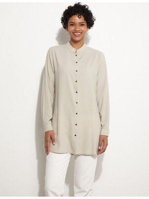 Basic Hakim Yaka Tunik Küf Yeşili