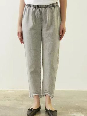 Koyu Gri Paça U Taş Jean