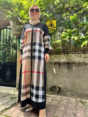 İnvee Burbery Desen Uzun Gömlek İnvee Burbery Desen Uzun Gömlek