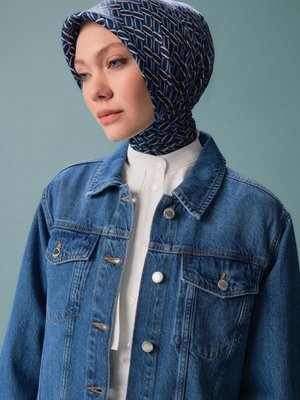 Denim Ceket Mavi Denim Ceket Mavi